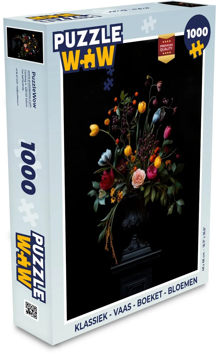 PuzzleWow Klassiek Legpuzzel 1000 Stuks