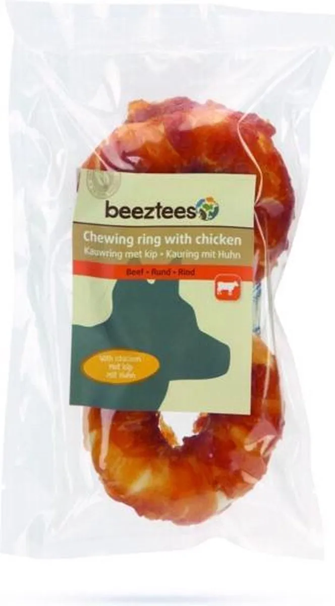 Beeztees Culinair Kauwring Donut Kip - 2 Stuks