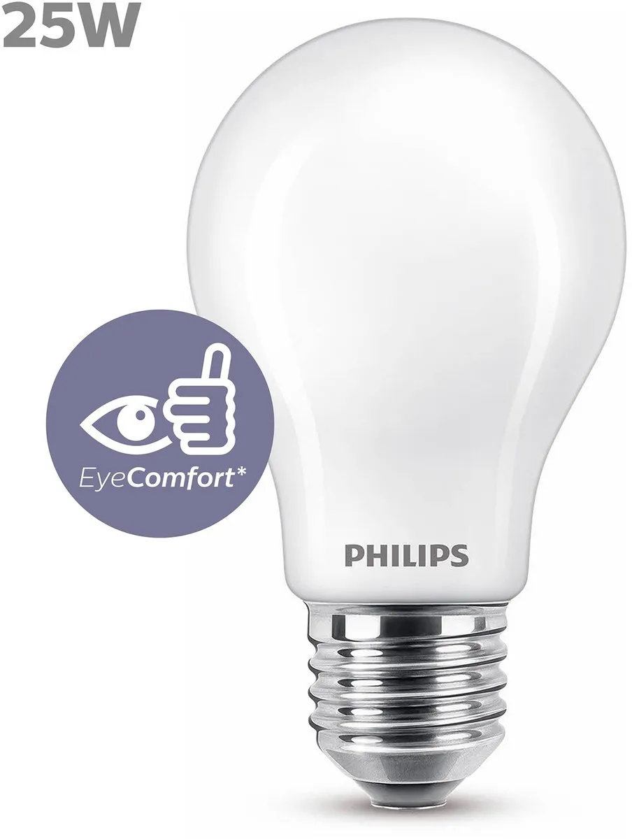 Philips LED E27 Warmwit 2.2W Mat - 2700K