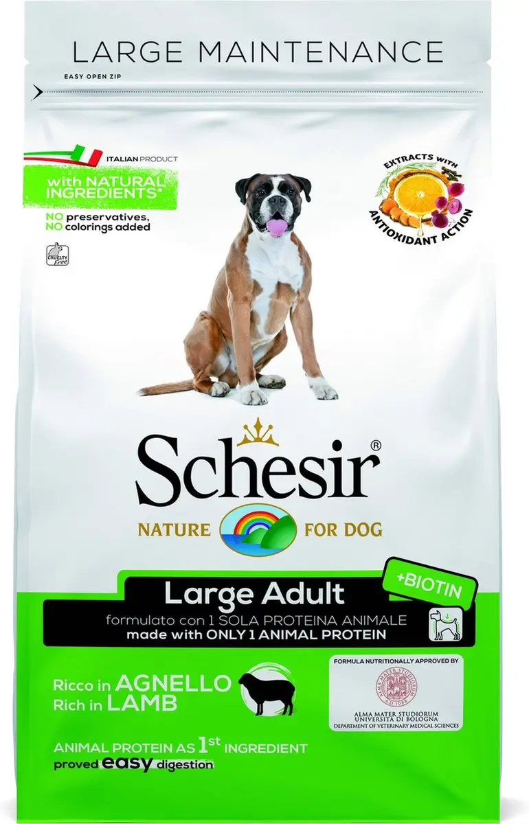 Schesir Hondenvoer Large Maintenance Lam 12kg - afbeelding 6 van 6