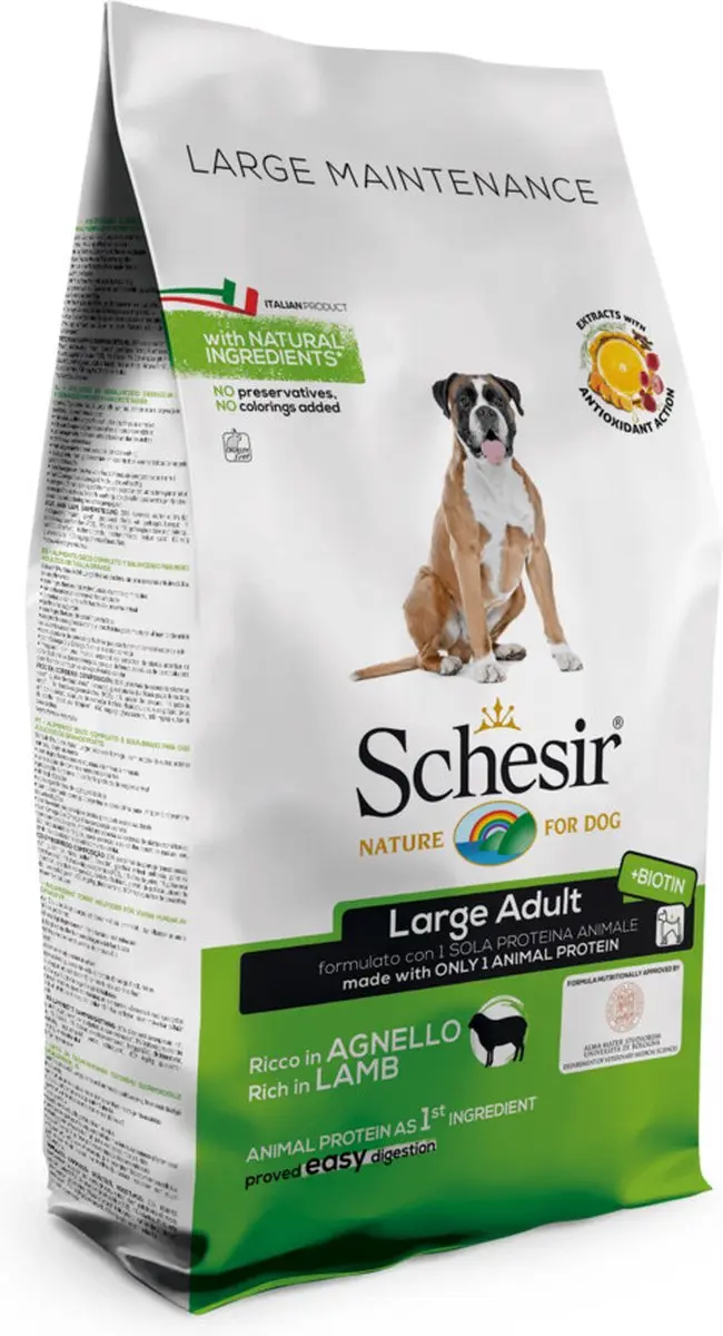 Schesir Hondenvoer Large Maintenance Lam 12kg - afbeelding 4 van 6