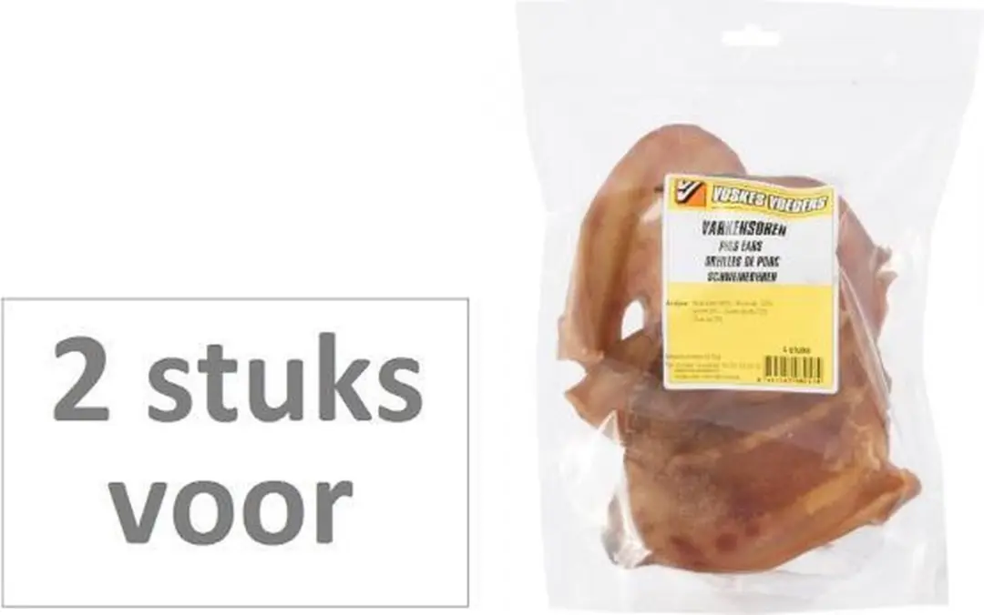 2 stuks! Voskes hondenvoer varkensoren
