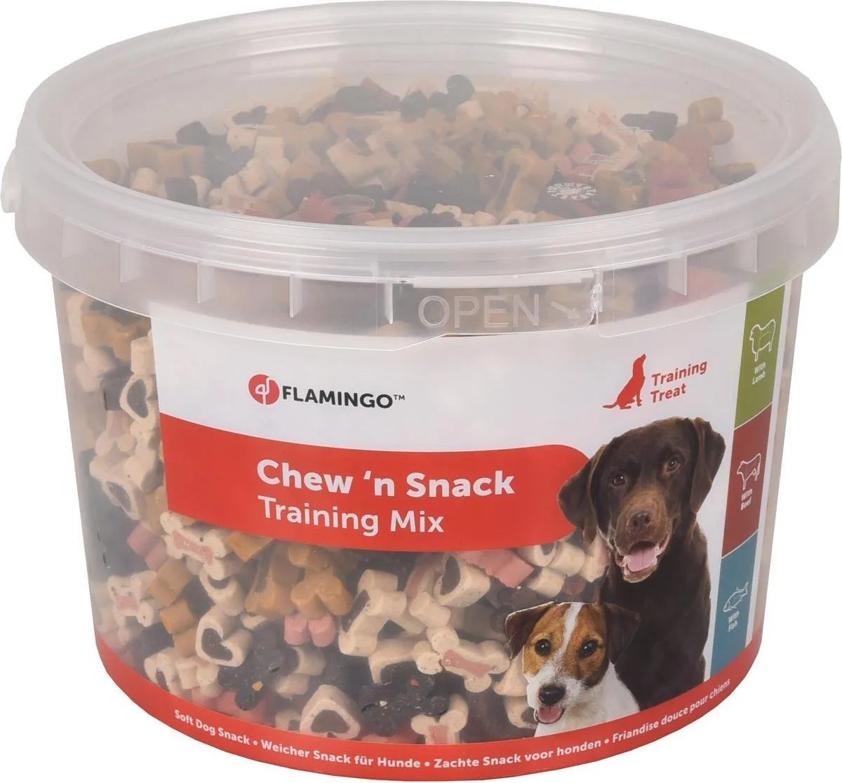 Flamingo Hondensnacks Lam Rund Vis 1,8kg
