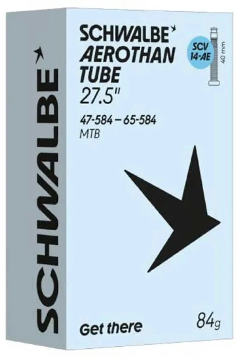 Schwalbe Aerothan Tube 27.5" 40mm - Clik Valve - afbeelding 2 van 3