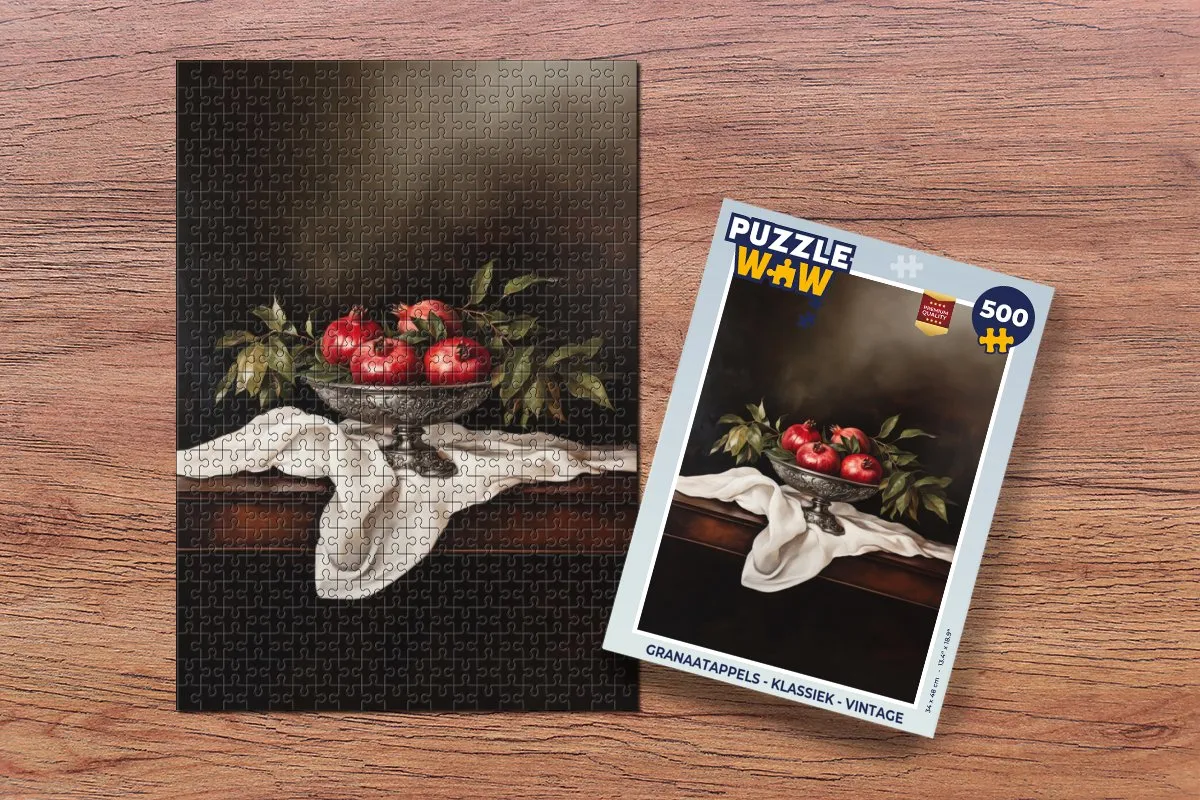 PuzzleWow Granaatappels Legpuzzel 500 Stuks - Vintage