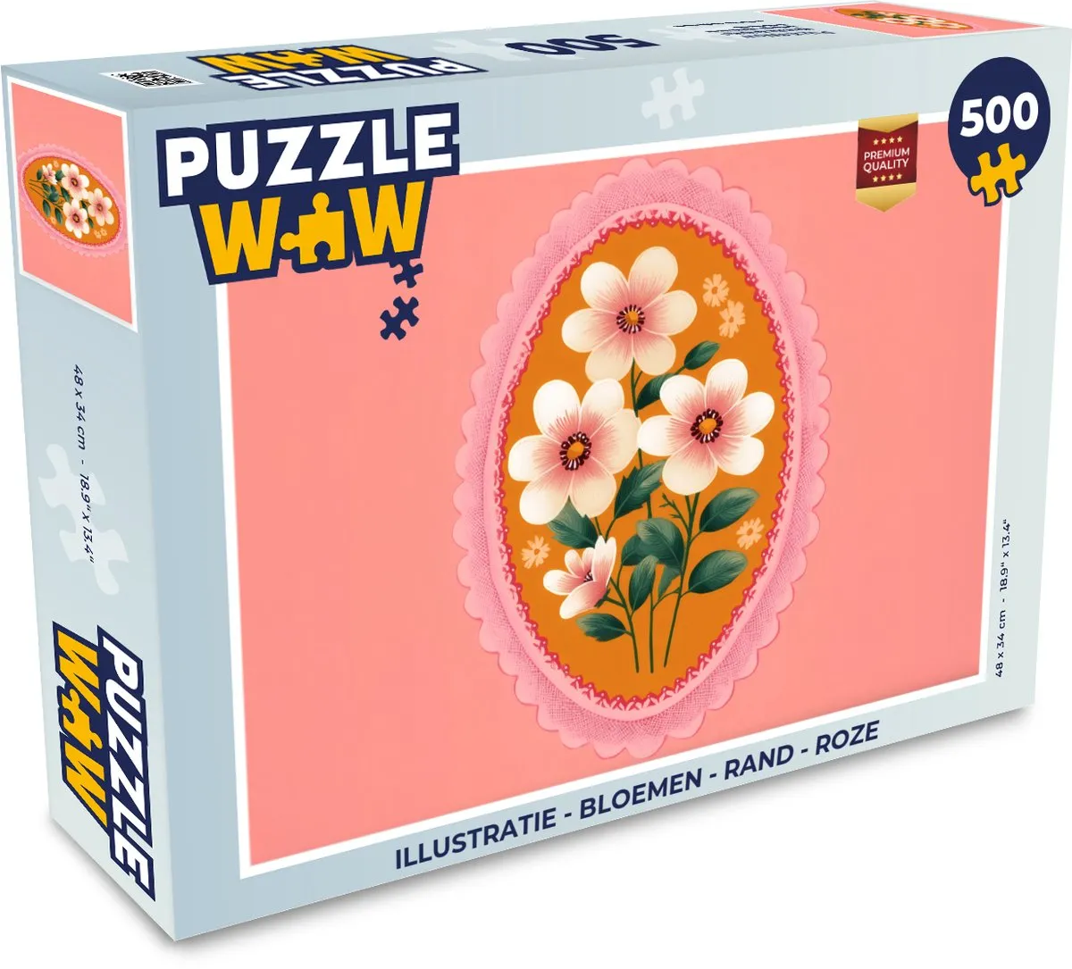 PuzzleWow Bloemen Legpuzzel 500 Stuks