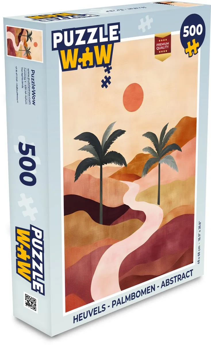 PuzzleWow Legpuzzel Palmbomen 500 Stuks