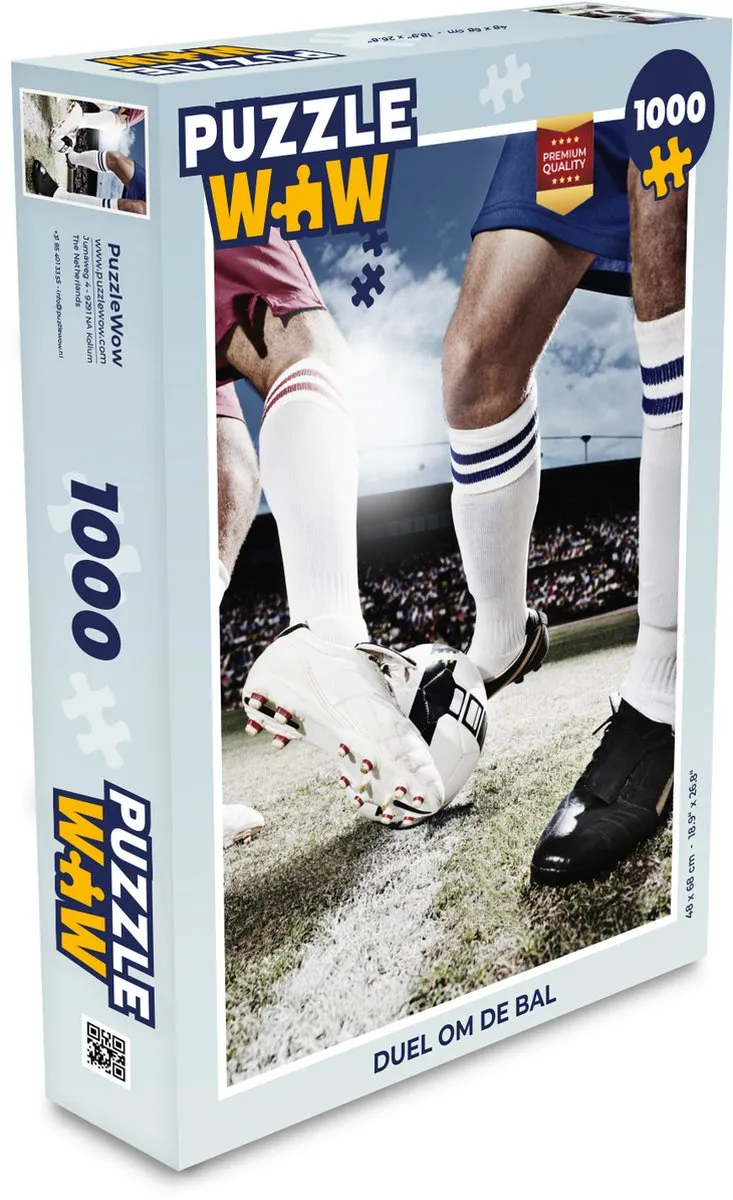 PuzzleWow Duel om de Bal Legpuzzel 1000 Stuks - Multicolor