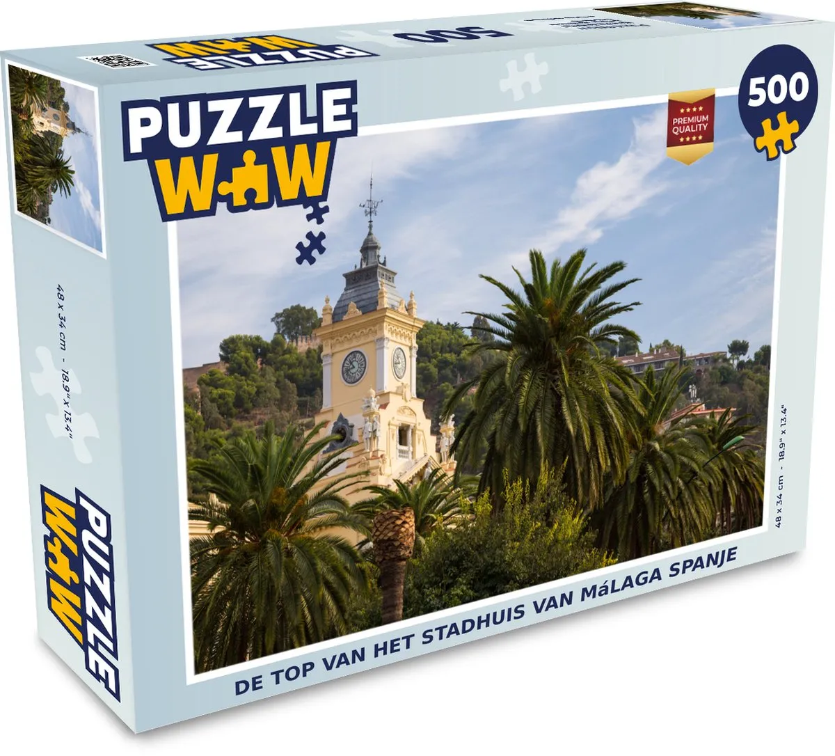 PuzzleWow Málaga Spanje Legpuzzel 500 Stuks