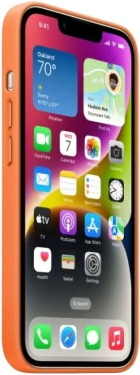 Apple MagSafe Leren Hoesje MPPF3ZM/A - iPhone 14 Plus - Oranje