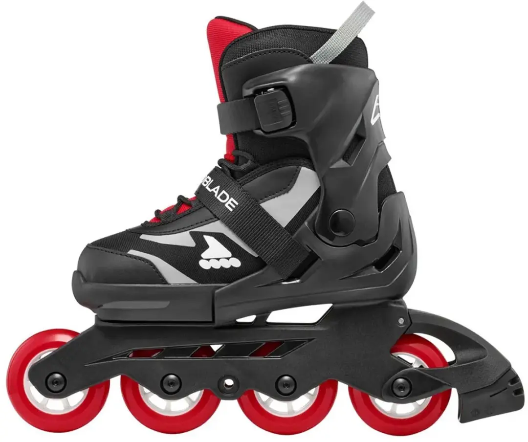 Rollerblade Microblade Junior Skates 28 - Zwart/Rood - afbeelding 3 van 4
