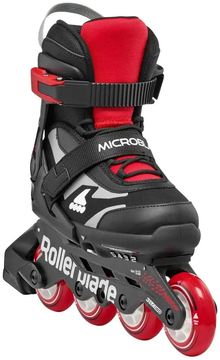 Rollerblade Microblade Junior Skates 28 - Zwart/Rood - afbeelding 4 van 4