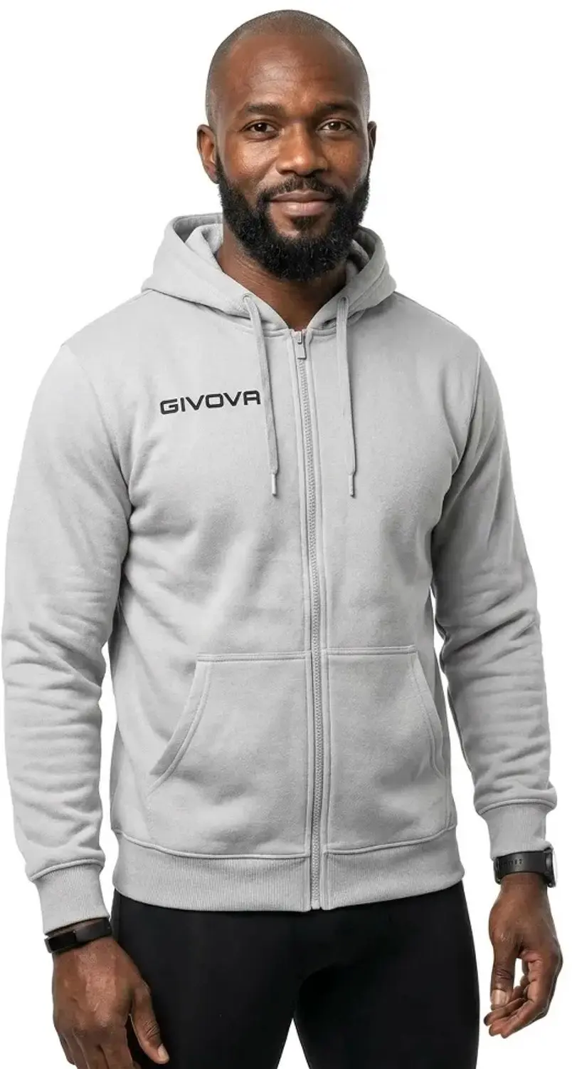 Givova King Hooded Sweatshirt - Light Grey Melange - afbeelding 3 van 3