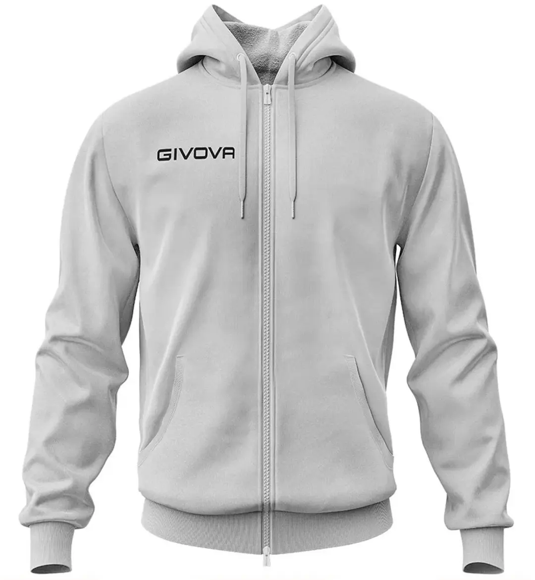 Givova King Hooded Sweatshirt - Light Grey Melange - afbeelding 2 van 3