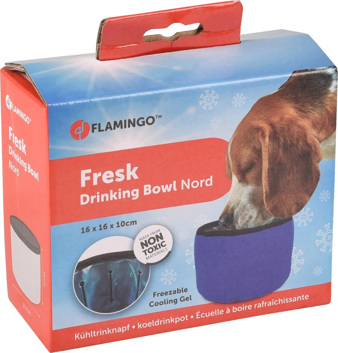 Flamingo Fresk Nord Drinkpot Honden - Blauw
