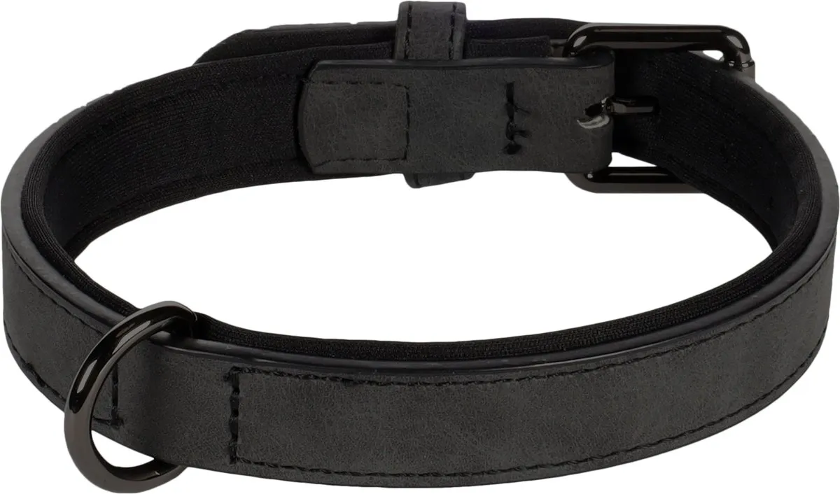 Flamingo Delu Halsband Honden - Zwart M 31-39cm - afbeelding 5 van 6