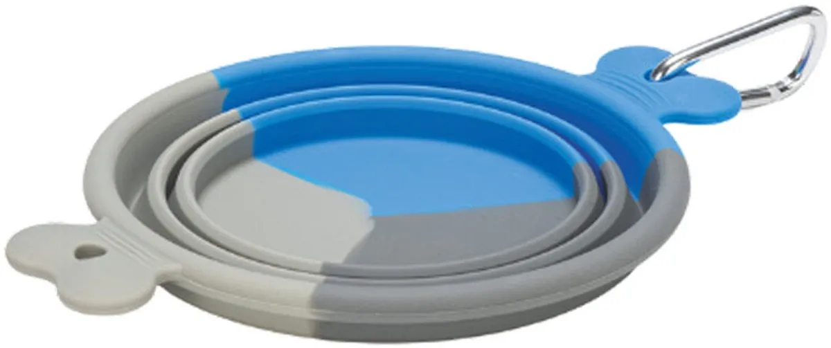 Beeztees Rua Reisbak Hond Silicone - 750ml - Groen