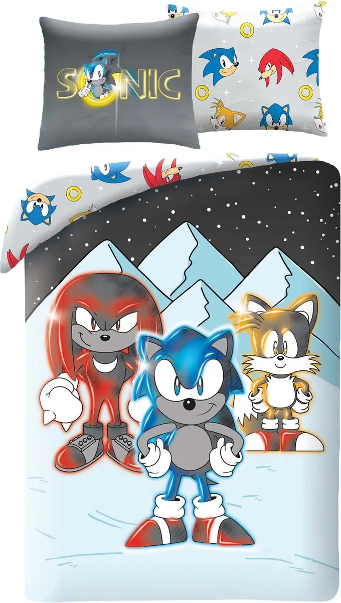 Sonic the Hedgehog Dekbedovertrek Friends- 140 x 200 + 70 x 90 cm