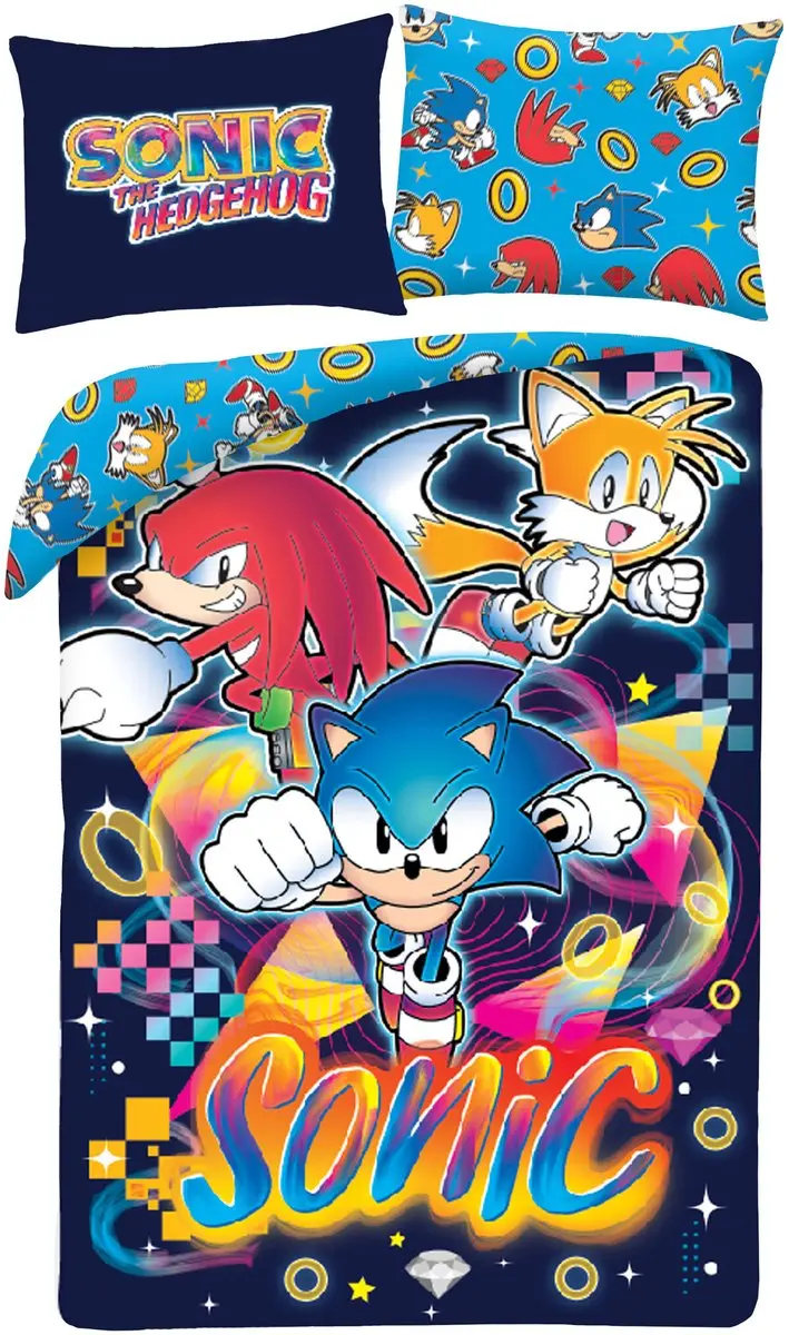 Sonic the Hedgehog Dekbedovertrek Neon