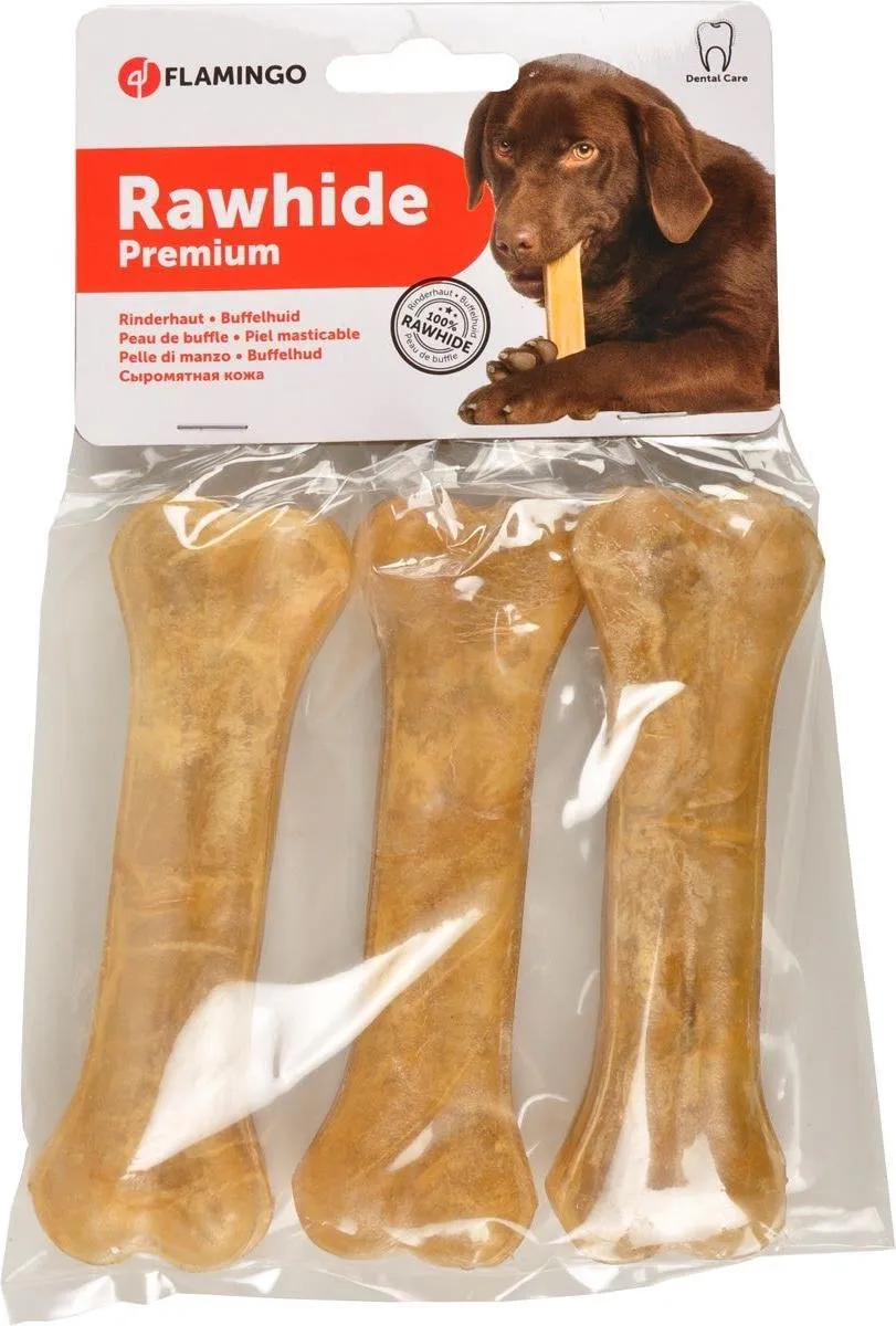 Flamingo Premium Hondensnack Kauwbeen - 3 Stuks (165g)