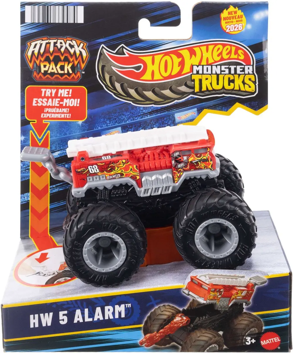 Hot Wheels Monster Trucks Attack Pack JMK92 - afbeelding 6 van 6