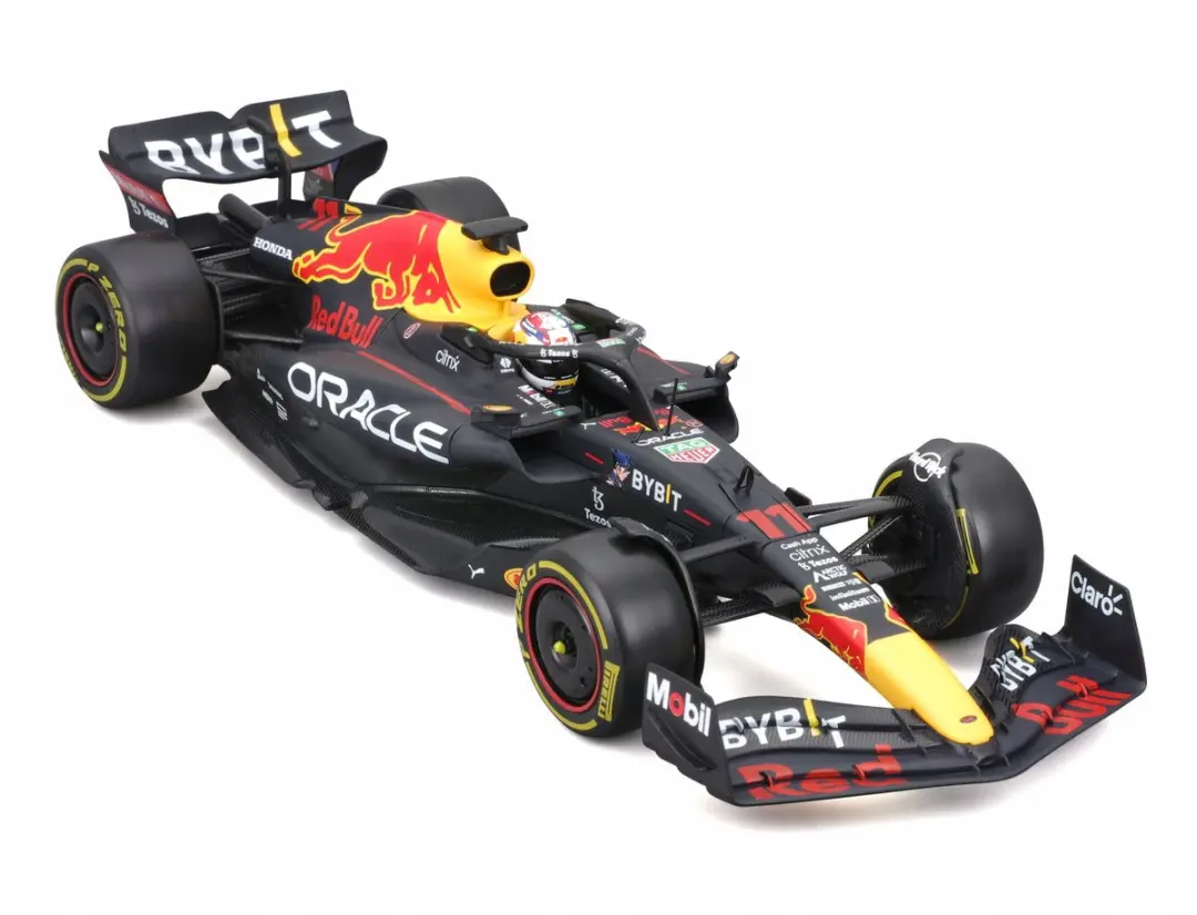 Bburago Red Bull RB18 1:24 Sergio Perez - Rood/Zwart - afbeelding 3 van 6