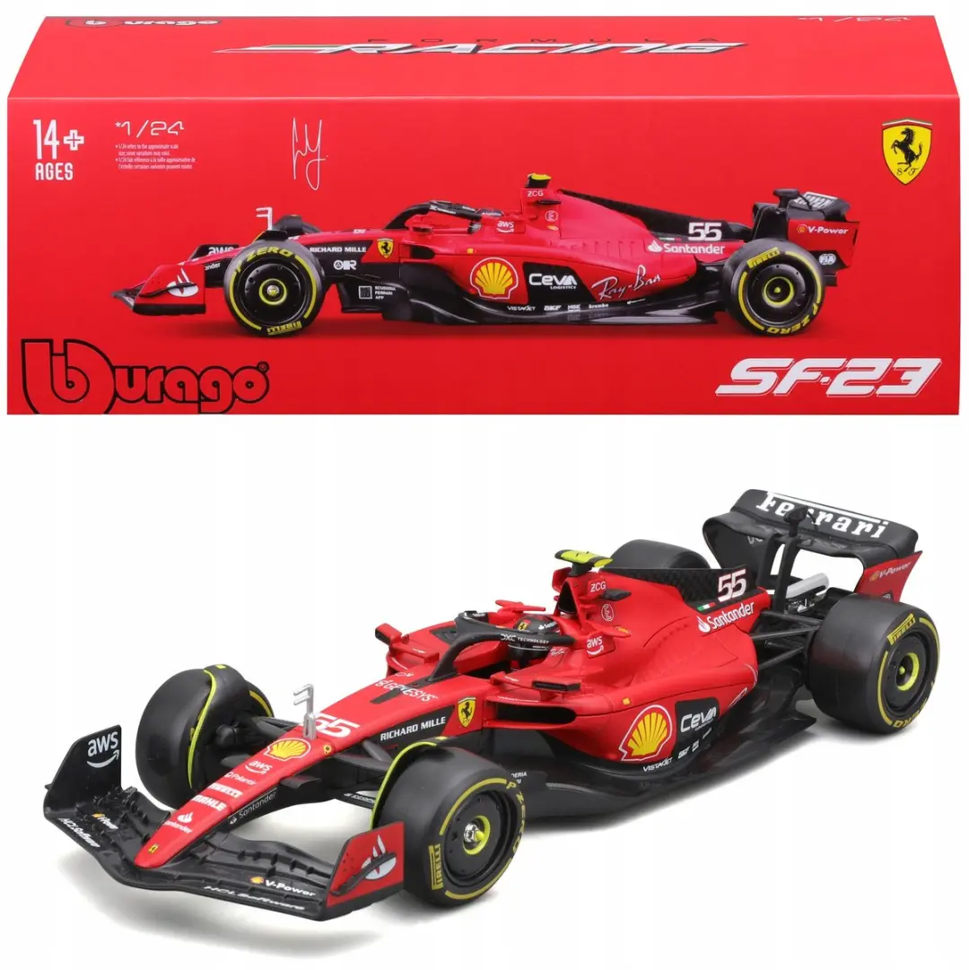 Bburago Ferrari SF-23 Carlos Sainz 1:24
