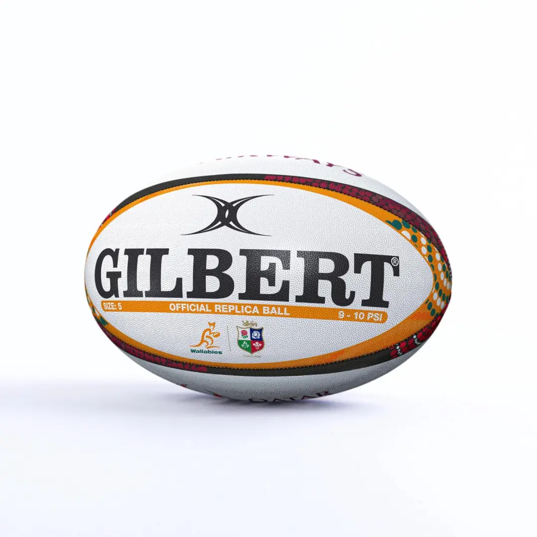 Gilbert British and Irish Lions Rugbybal Replica Maat 5 - afbeelding 2 van 3