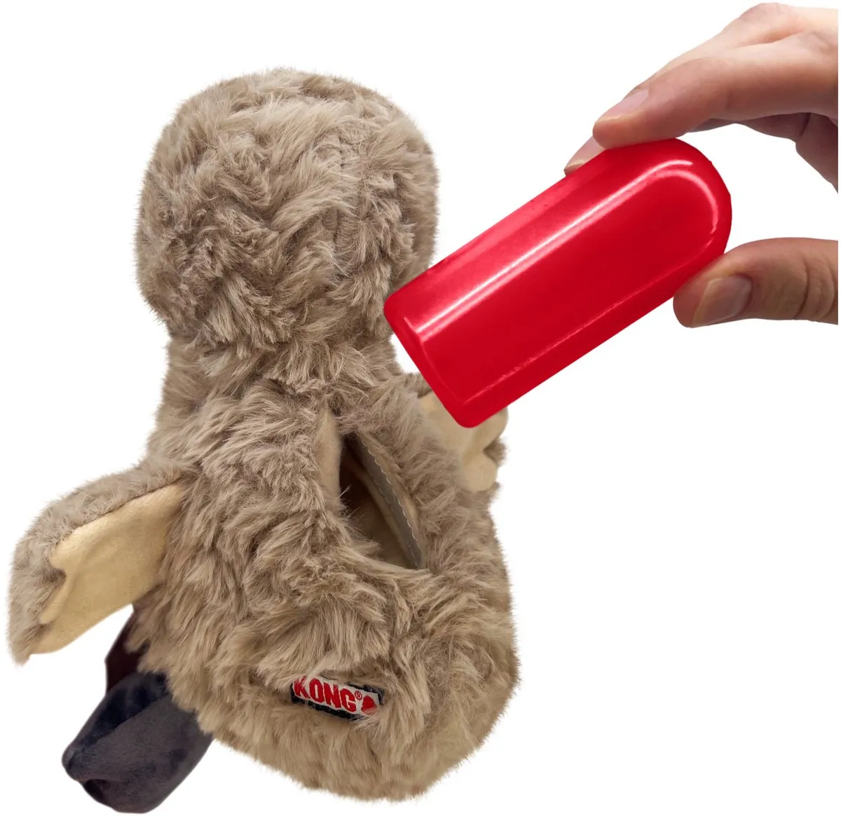KONG Comfort Tykes Gosling Hondenspeelgoed Small - Geel/Bruin