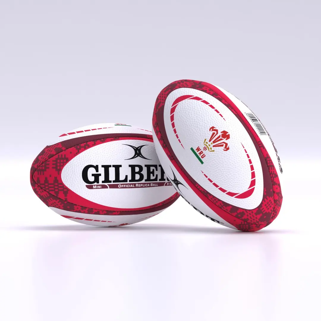 Gilbert Replica Rugbybal Wales Mini - Meerkleurig - afbeelding 2 van 3