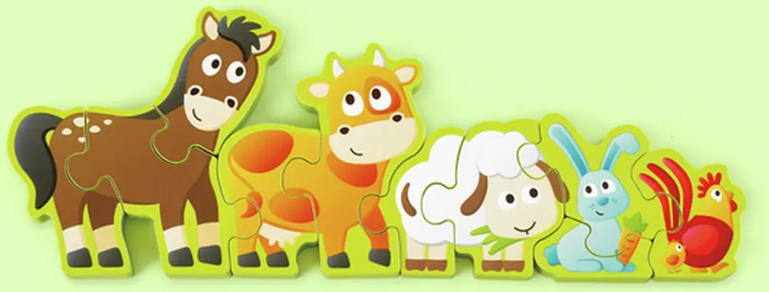 Hape Getallen en boerderijdieren E1628 - 10-delig - afbeelding 2 van 6