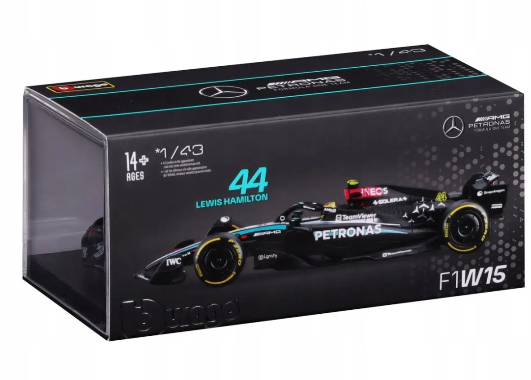 Bburago Mercedes-AMG F1 W15 1:43 Hamilton 2024