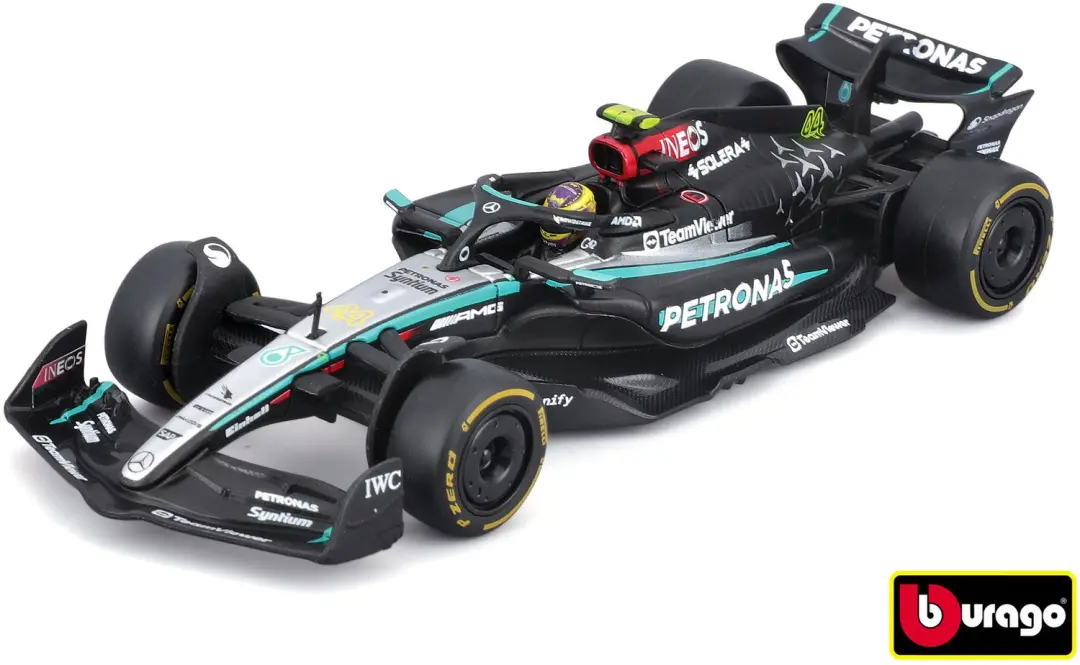 Bburago Mercedes-AMG F1 W15 1:43 Hamilton 2024 - afbeelding 6 van 6