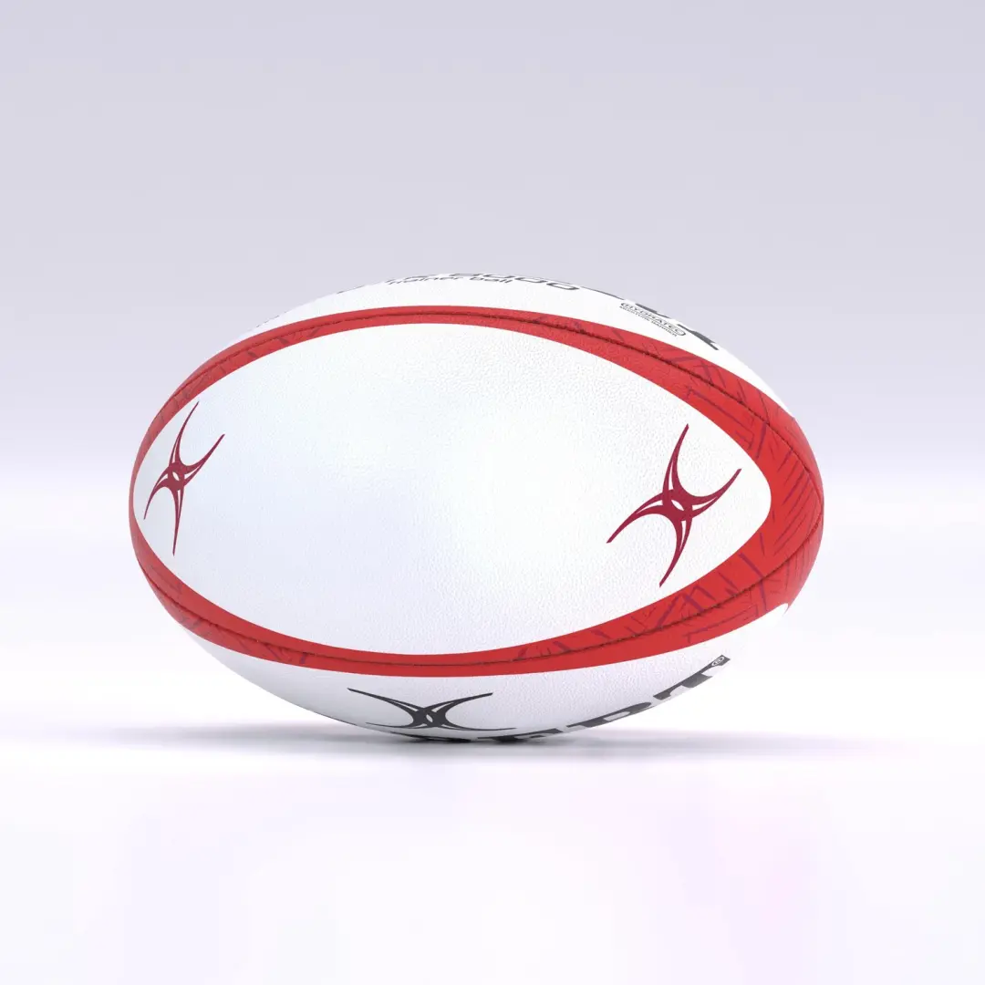 Gilbert G-TR8000 Rugby Trainingsbal - Maat 4 - Rood - afbeelding 2 van 3