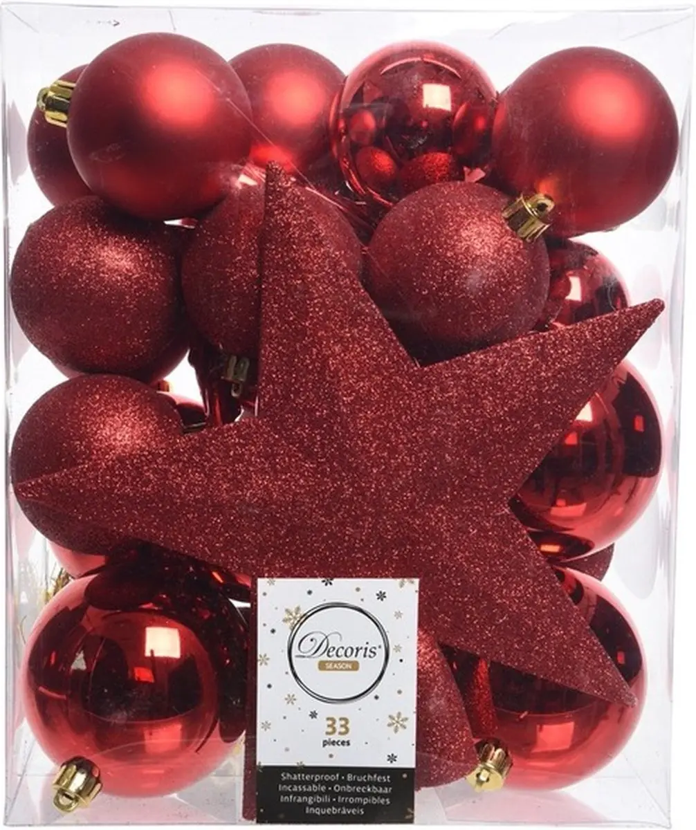 Decoris kerstballen set