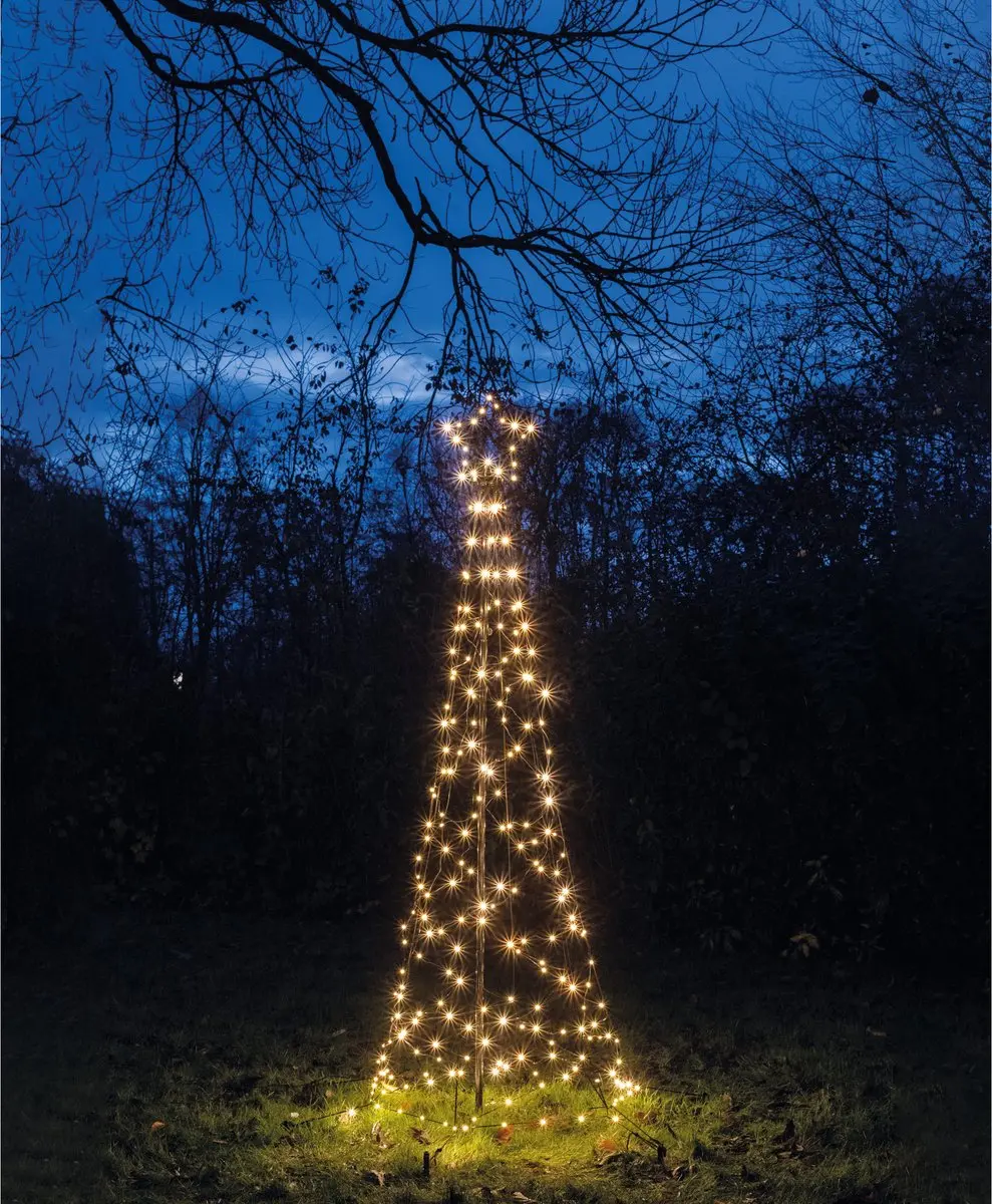 Anna's Collection Kerstboom met Ster Vlaggenmast 200cm - 236 LED - afbeelding 4 van 6