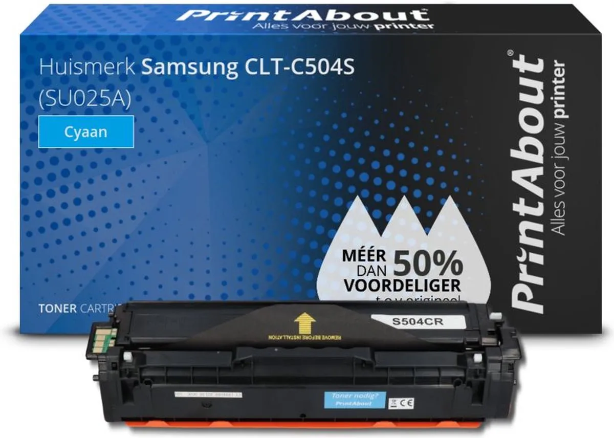 PrintAbout CLT-C504S Toner Cyaan - 9.750 pagina's
