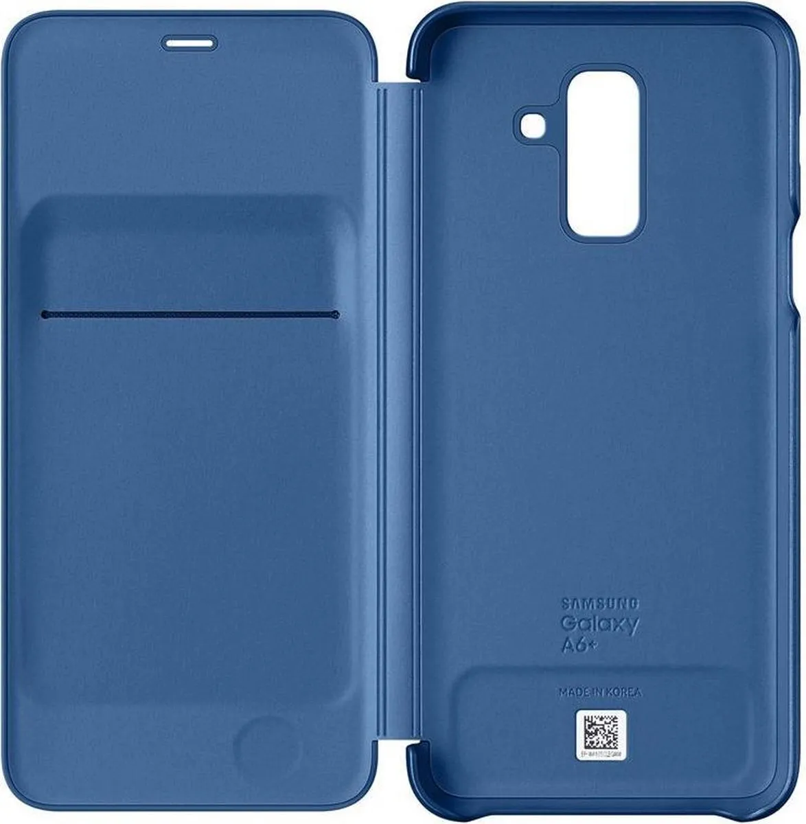 Samsung Galaxy A6+ EF-WA605CLEGWW Wallet Cover - Blauw