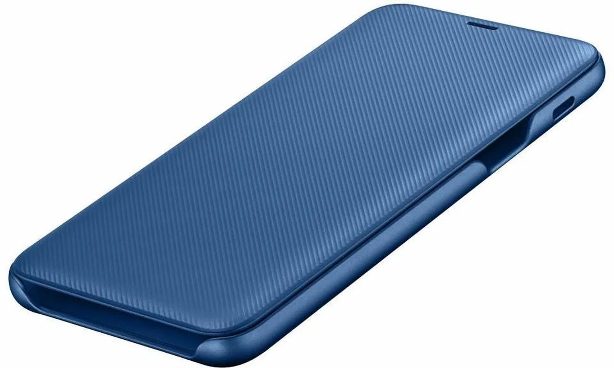 Samsung Galaxy A6+ EF-WA605CLEGWW Wallet Cover - Blauw
