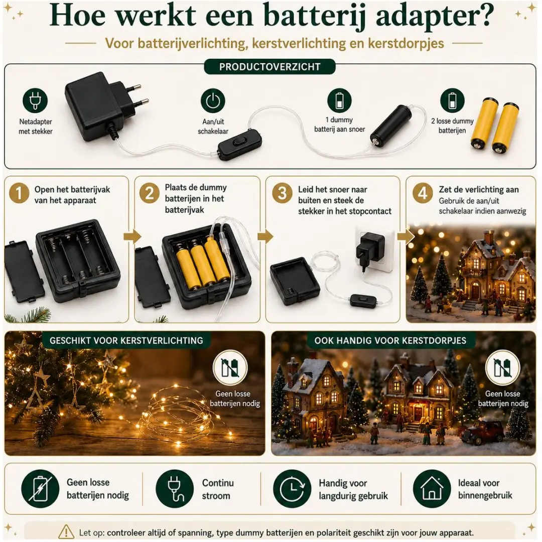 Anna's Collection AAA Batterijvervanger - 10 Aansluitingen - afbeelding 2 van 5