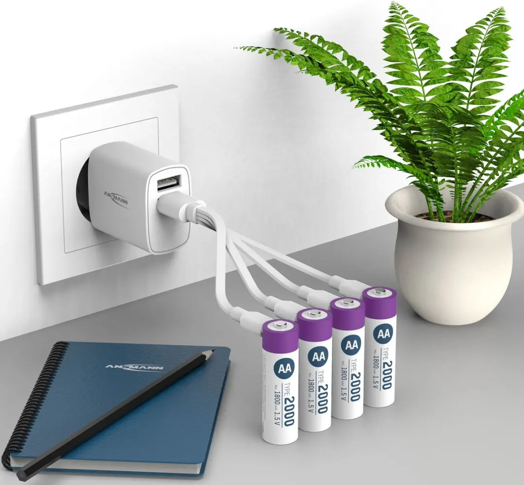 Ansmann Oplaadbaar Bat AA Li-ion 1800mAh USB-C - 1 Stuk - afbeelding 6 van 6