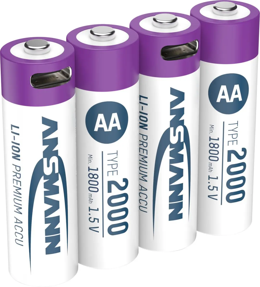 Ansmann Oplaadbaar Bat AA Li-ion 1800mAh USB-C