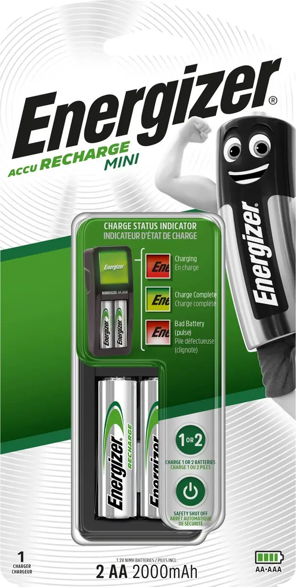 Energizer Mini Charger AC AA/AAA