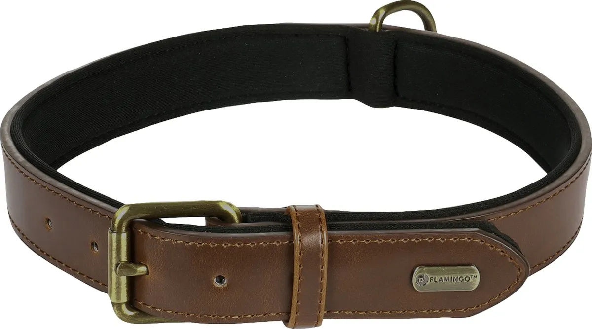 Flamingo Lyabo Bruin Hond Halsband