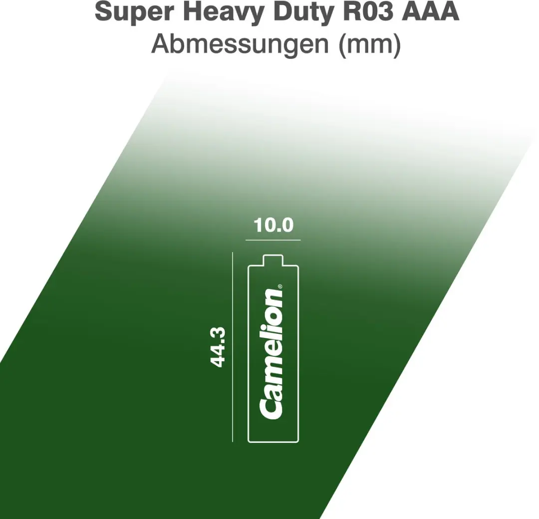 Camelion Green Zinc AAA Batterijen - 12 Stuks - afbeelding 2 van 6