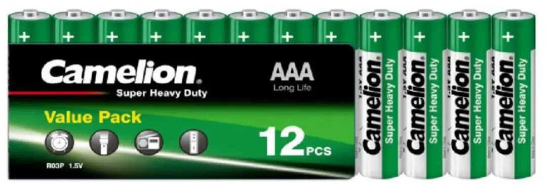 Camelion Green Zinc AAA Batterijen