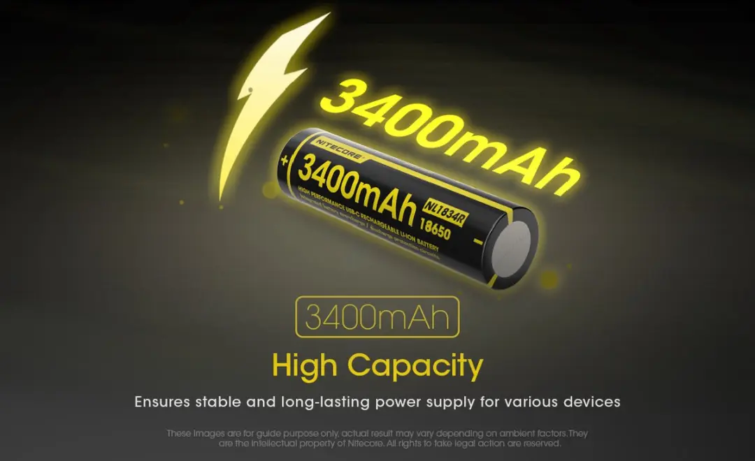 Nitecore NL1834R 18650 Li-ion Accu 3400mAh - afbeelding 4 van 6