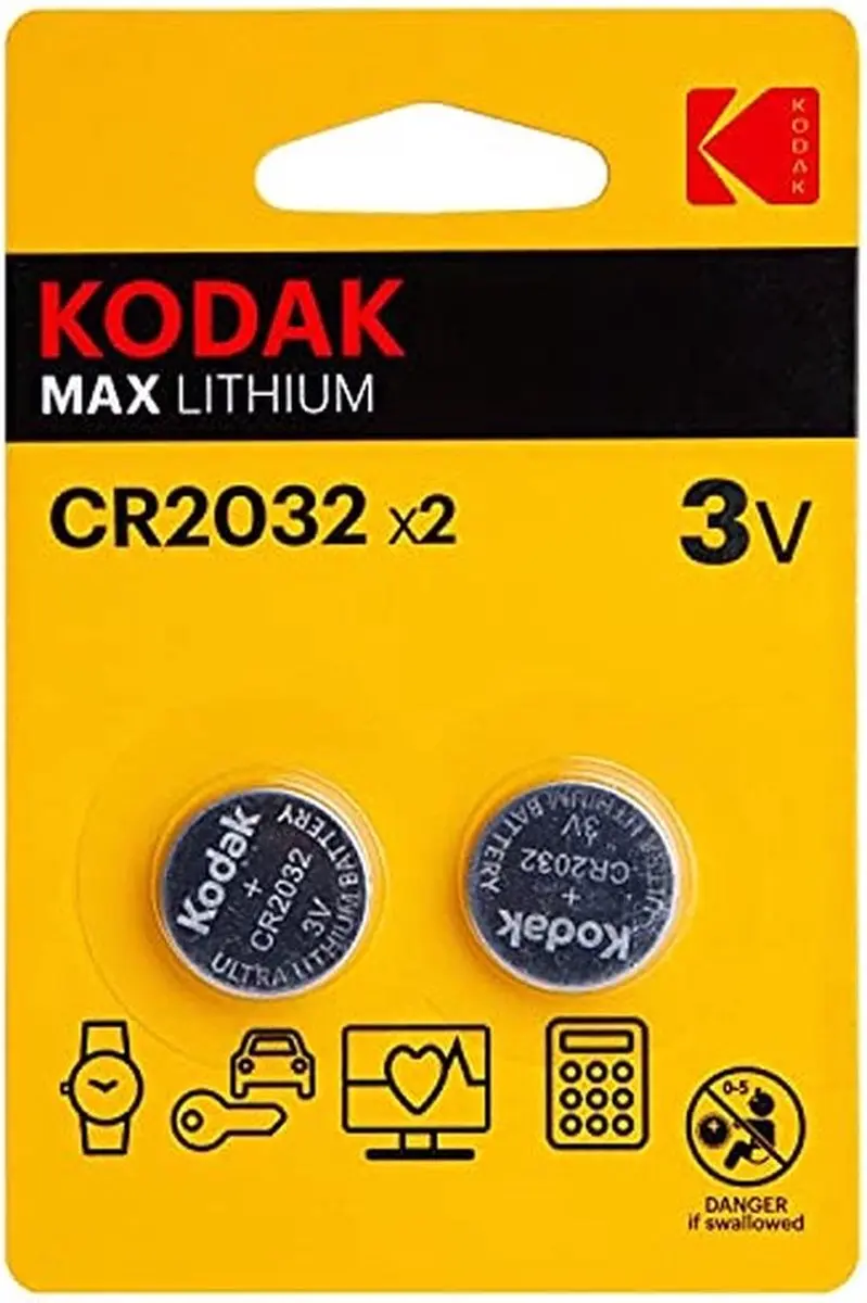 Kodak CR2032 Lithium Knoopcel - 2 Stuks - afbeelding 2 van 3