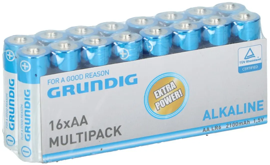 Grundig AA Alkaline Batterijen 2100mAh - 16 Stuks - afbeelding 2 van 3