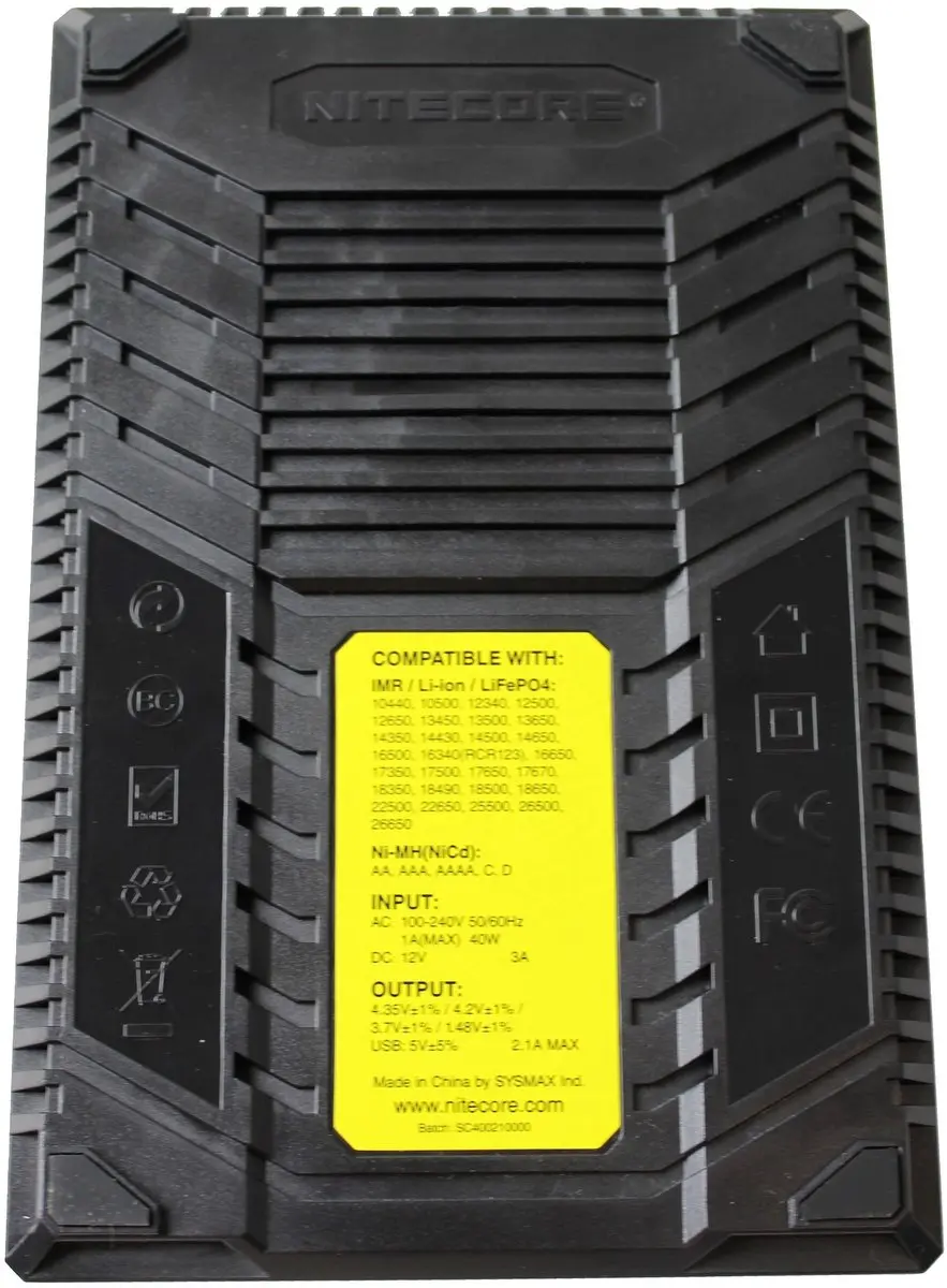 Nitecore SC4 Superb Charger - 4x AA/AAA/C/D - afbeelding 6 van 6